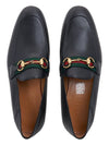 Horsebit Leather Loafers Black - GUCCI - BALAAN 7