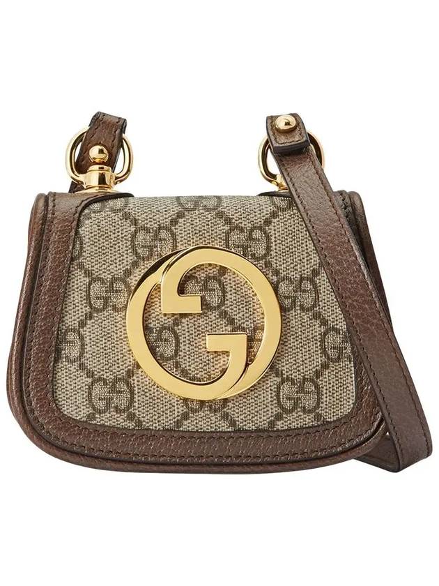 Blondie G Interlocking Strap Mini Bag Brown - GUCCI - BALAAN 6