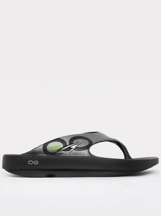 1001 BLACK GRAPHITE flipflops - OOFOS - BALAAN 1