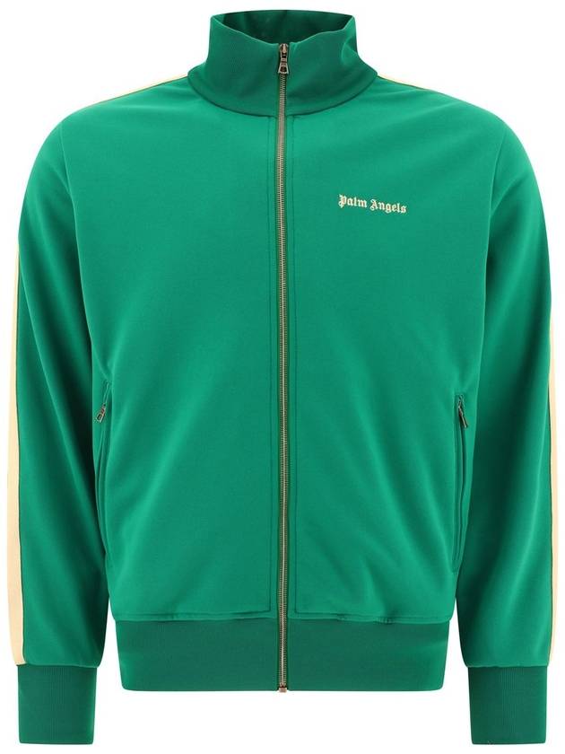 Hooded Sweatshirt PMBD058S24 FAB001 5503 GREEN OFfwHITE - PALM ANGELS - BALAAN 2