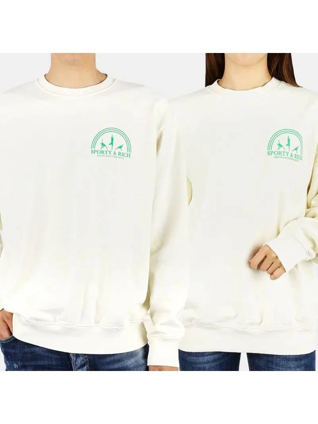 fitness group crewneck sweatshirt FITNESS GROUP CREWNECK - SPORTY & RICH - BALAAN 1