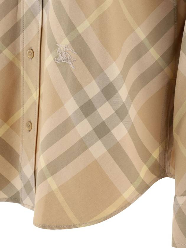 Vintage Check Cotton Long Sleeve Shirt Beige - BURBERRY - BALAAN 4