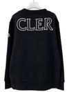 Women's Logo Patch Cotton Fleece Sweatshirt Black - MONCLER - BALAAN 6