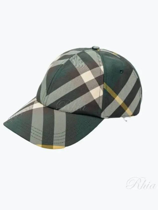 Check pattern ball cap green - BURBERRY - BALAAN 2