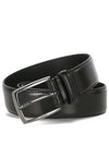 Logo Buckle Leather Belt Black - HUGO BOSS - BALAAN 2