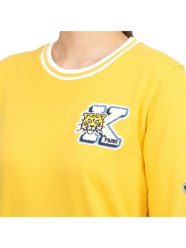 Kids Logo Knit Top Yellow - KENZO - BALAAN 7