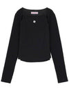 Logo cutout long sleeve black - HIGH SCHOOL DISCO - BALAAN 2