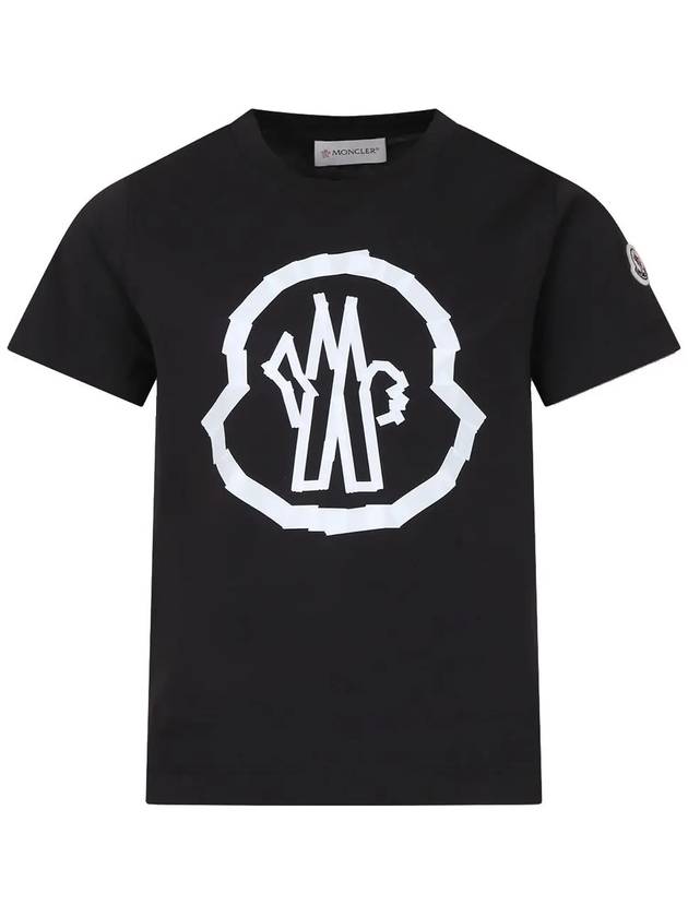 Kids Logo Printing T Shirt 8C000 13 89AFV 999 - MONCLER - BALAAN 1