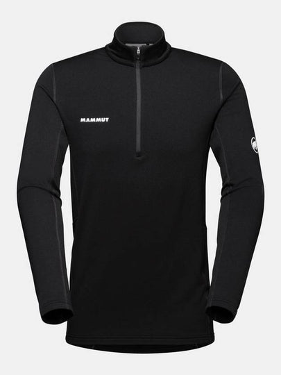 Men's Aenergy ML Half Zip Pull Long Sleeve T-Shirt Black - MAMMUT - BALAAN 2