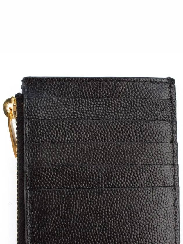 Monogram Fragment Zipper Card Wallet Black - SAINT LAURENT - BALAAN 7