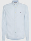 Core 1985 Flex Oxford Long Sleeve Shirt Blue - TOMMY HILFIGER - BALAAN 2