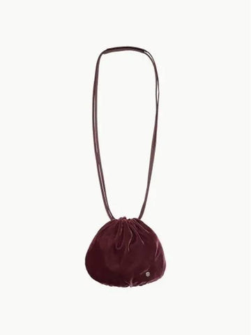 AMOMENTO VELVET MINI BAG WINE - ANDTHEOTHER - BALAAN 1