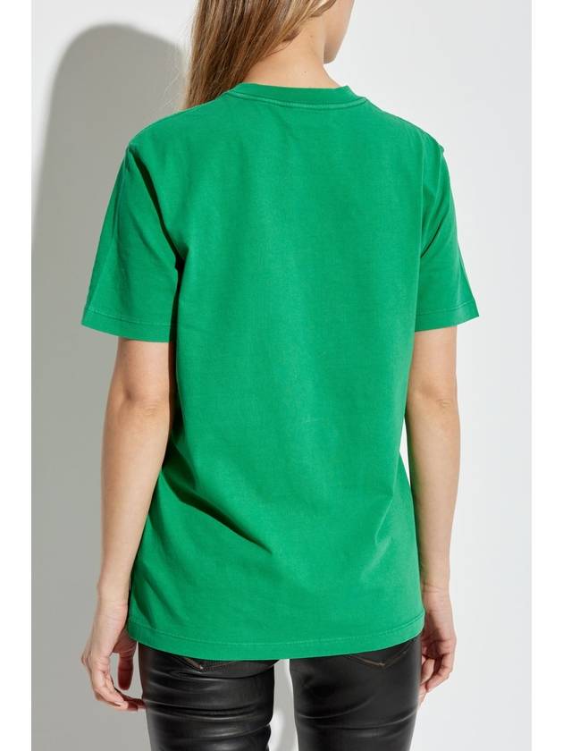 Zadig & Voltaire T-shirt With 'Edwin' Print, Women's, Green - ZADIG & VOLTAIRE - BALAAN 4