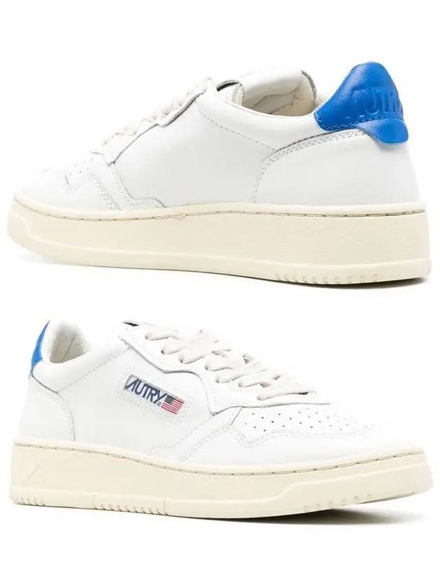 Medalist Goatskin Low Top Sneakers White Blue - AUTRY - BALAAN 3