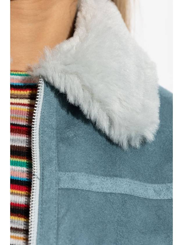 PS Paul Smith Faux Fur Jacket, Women's, Blue - PAUL SMITH - BALAAN 5