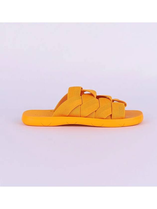 Intrecciato Flat Slippers Tangerine - BOTTEGA VENETA - BALAAN 3