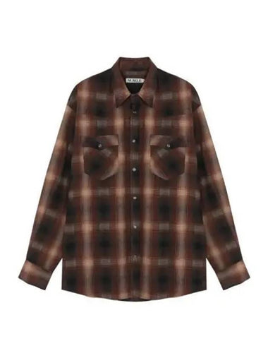 Check Western Shirt Brown - NUAKLE - BALAAN 1