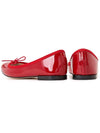 Women's Cendrillon Leather Ballerinas Flat Flammy Red - REPETTO - BALAAN 7
