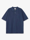 Bold Fox Head Patch Oversized Polo Shirt Navy - MAISON KITSUNE - BALAAN 2