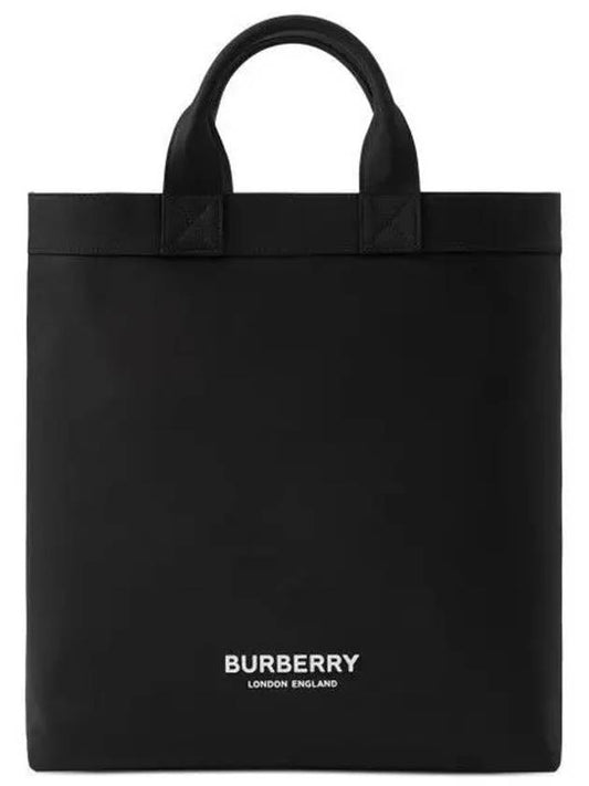 Logo Print Nylon Artie Tote Bag Black - BURBERRY - BALAAN 2
