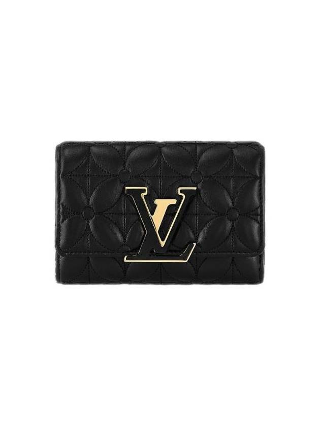 Capucines Compact Maxi Half Wallet Black - LOUIS VUITTON - BALAAN 1