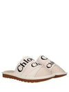 Woody Logo Strap Canvas Slippers White - CHLOE - BALAAN 3