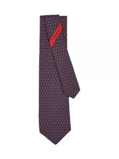 Tie 350945 768502 Free Marine Blue Red - SALVATORE FERRAGAMO - BALAAN 1