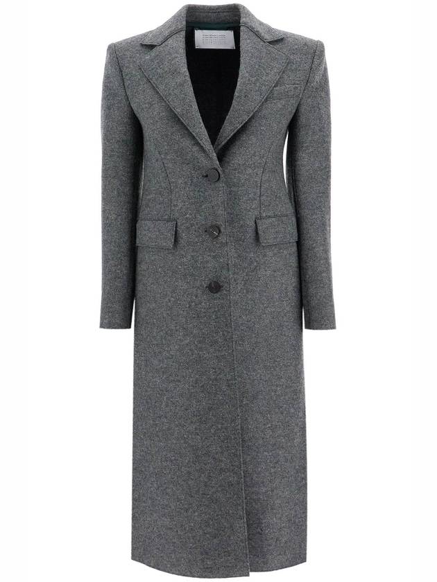 single-breasted coat in pressed wool - HARRIS WHARF LONDON - BALAAN 1