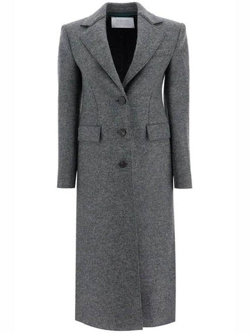 single-breasted coat in pressed wool - HARRIS WHARF LONDON - BALAAN 1