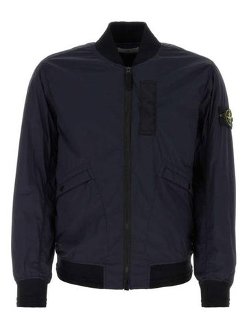 Skin Touch Nylon TC Primaloft Bomber Jacket Blue - STONE ISLAND - BALAAN 1