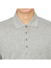 Lightweight Cotton Short Sleeve Polo Shirt Grey - THOM BROWNE - BALAAN 6