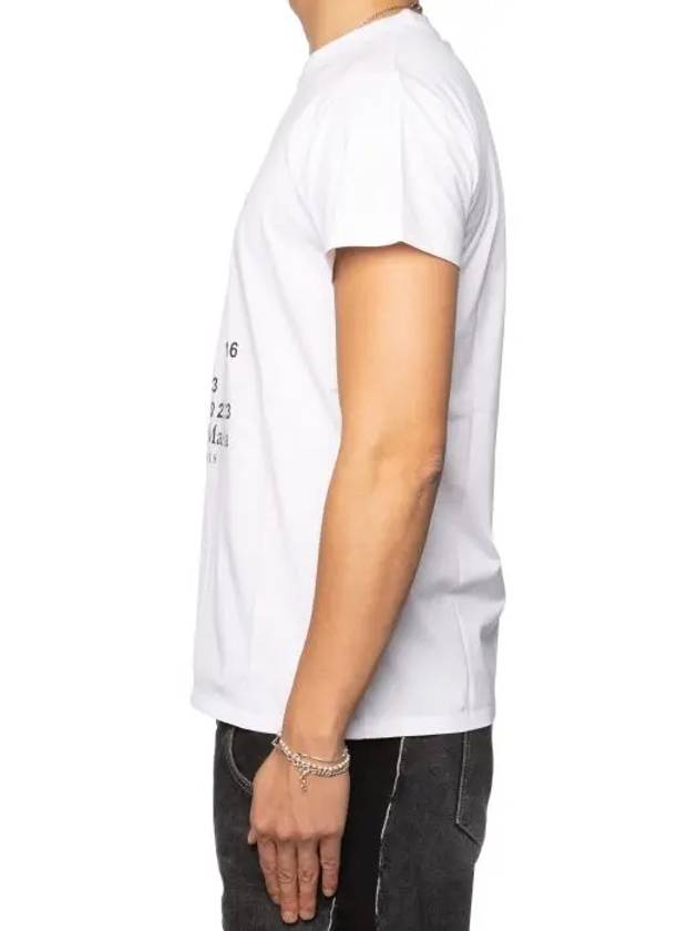 Numeric Logo Short Sleeve T-Shirt White - MAISON MARGIELA - BALAAN 5