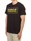 International Essential Large Logo Short Sleeve T-Shirt Black - BARBOUR - BALAAN 3