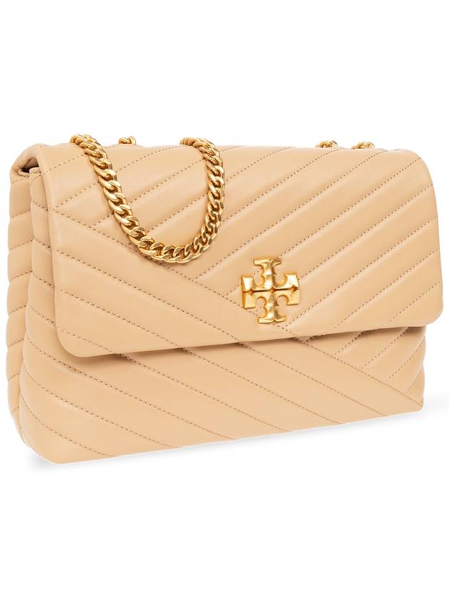 Tory Burch ‘Kira’ Quilted Shoulder Bag, Women's, Beige - TORY BURCH - BALAAN 4