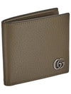 Men s GG Marmont card case wallet taupe leather 428726DJ20F2801 - GUCCI - BALAAN 2