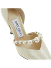 Women's Patent Leather Pointed Pumps AURELIE 85 XKM LATTE WHITE - JIMMY CHOO - BALAAN 8