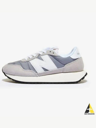 237 Suede Low Top Sneakers Grey - NEW BALANCE - BALAAN 2