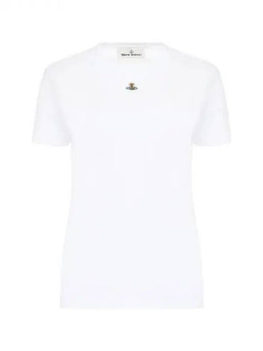 Vivienne Westwood ORB logo embroidered cotton t shirt 270168 - VIVIENNE WESTWOOD - BALAAN 1