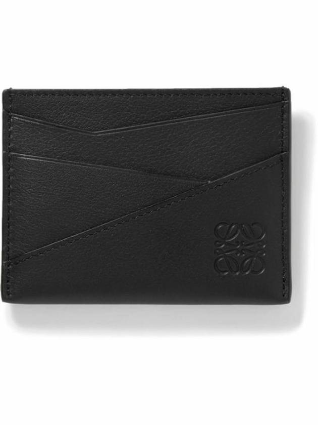 Puzzle Edge Plain Classic Calfskin Card Wallet Dark Grey - LOEWE - BALAAN 2