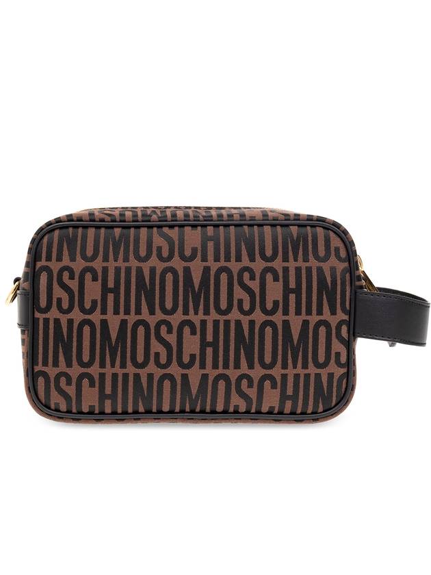 Clutch Pouch A8402 8268 1103 BROWN - MOSCHINO - BALAAN 4