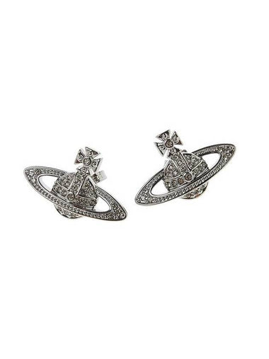 Mini Bas Relief Earrings Silver - VIVIENNE WESTWOOD - BALAAN 1