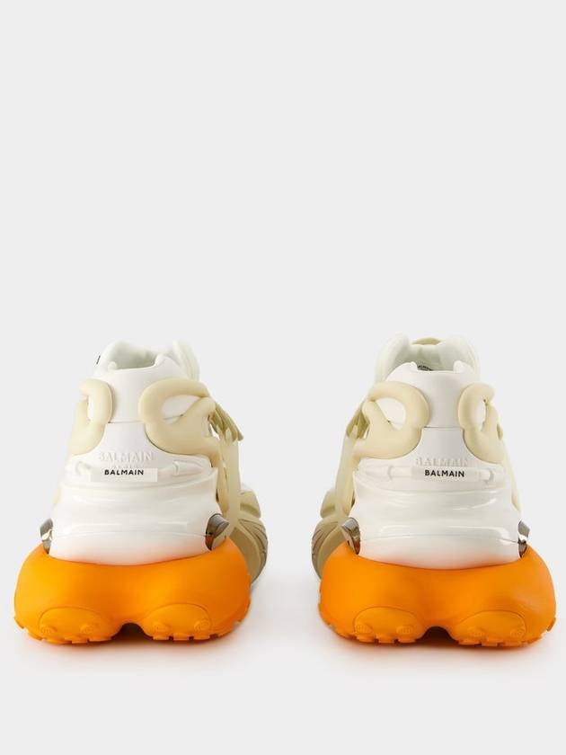 Unicorn Trainers Neoprene Leisure Low Top Sneakers Orange - BALMAIN - BALAAN 4