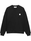 Logo Patch Sweatshirt Black - MSGM - BALAAN 1