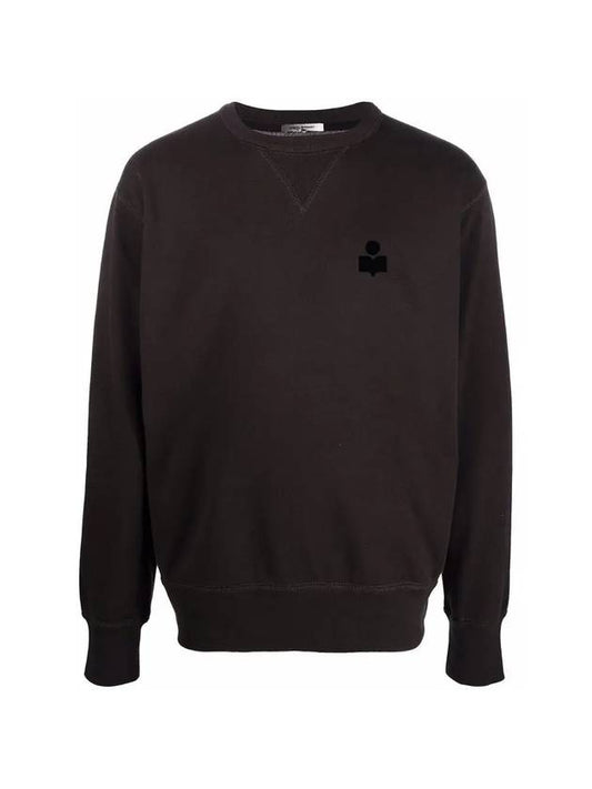 Mike Logo Brushed Men's Sweatshirt Black - ISABEL MARANT - BALAAN 1