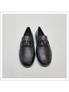 Men's V Logo Moccasin Loafer Driving Shoes Black - VALENTINO - BALAAN.