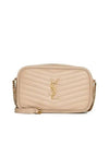 Lou Small Leather Cross Bag Beige - SAINT LAURENT - BALAAN 2