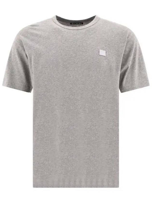 Face Logo Crew Neck Short Sleeve T-Shirt Grey - ACNE STUDIOS - BALAAN 2