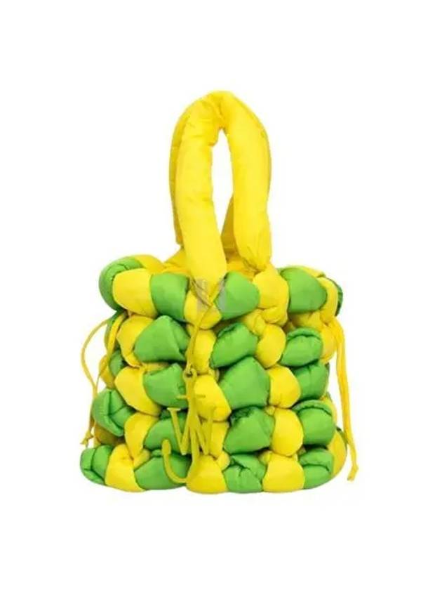 Knotted Tote Bag Yellow Lime Green - JW ANDERSON - BALAAN 2