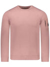 Lens Wappen Cotton Knit Top Pale Mauve - CP COMPANY - BALAAN 3