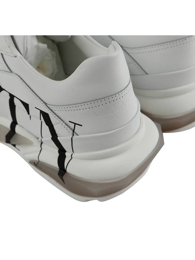 Men's Calfskin VLTN Logo Bounce Low Top Sneakers White - VALENTINO - BALAAN 8